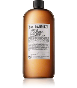 L:A BRUKET Cleansing 194 Refill Hand & Body Wash Grapefruit Leaf (1000 ml)