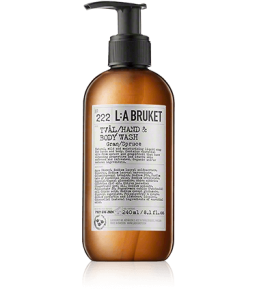 L:A BRUKET Cleansing 222 Hand & Body Wash Spruce (240 ml)
