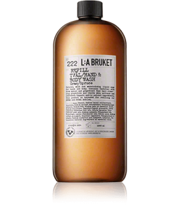 L:A BRUKET Cleansing 222 Refill Hand & Body Wash Spruce (1000 ml)