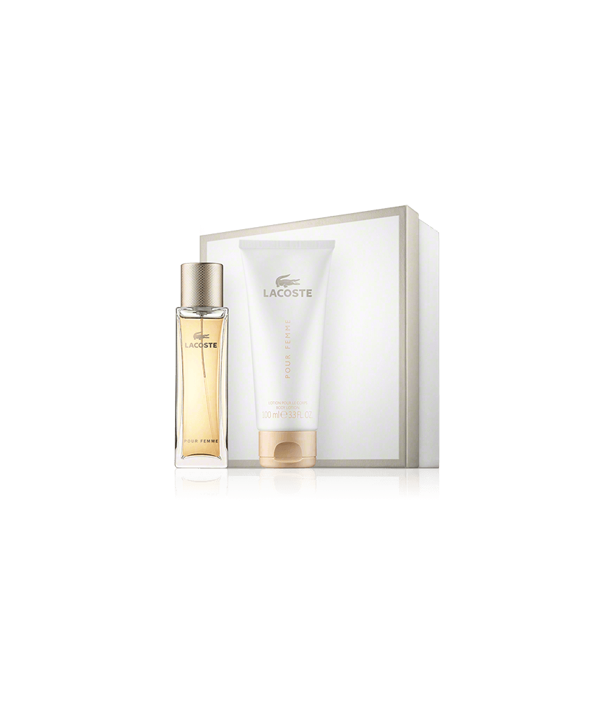 Lacoste pour Femme Set mit Body Lotion