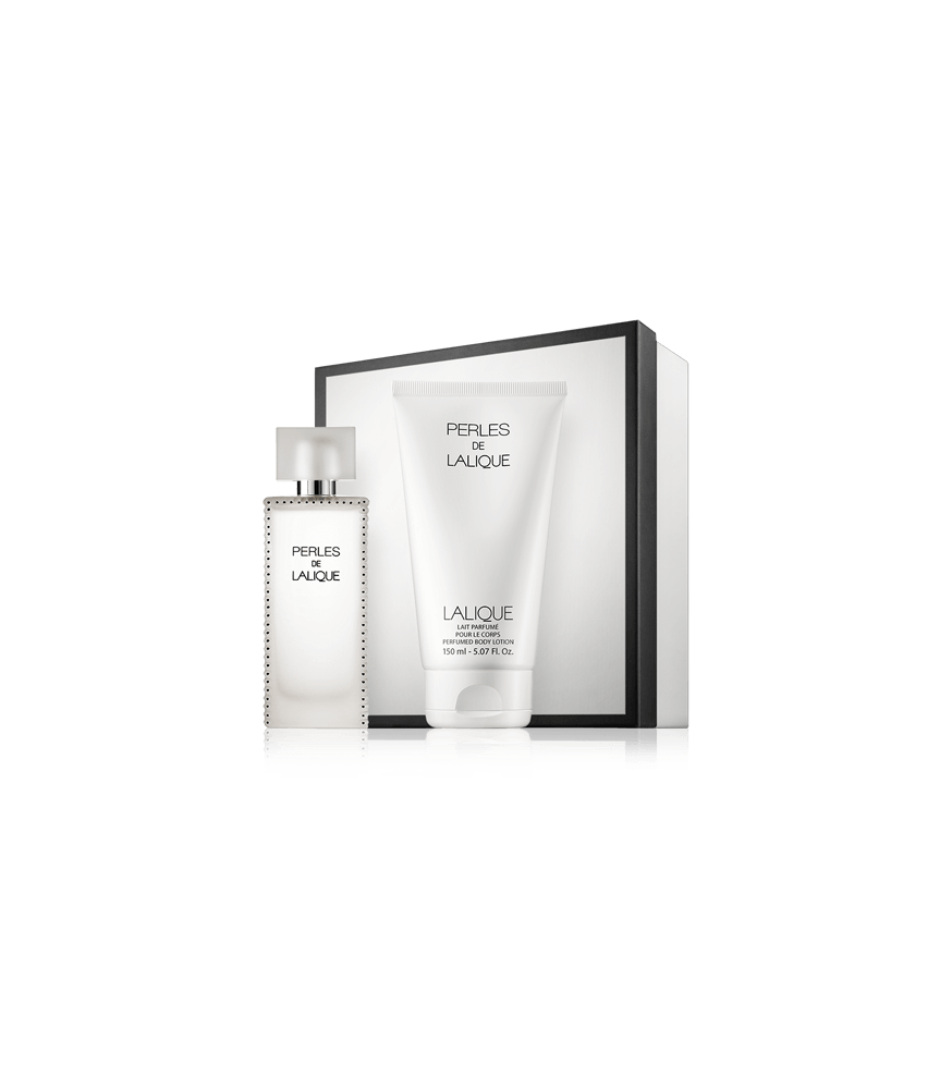 Lalique Perles de Lalique 100 ml EdP Set mit Body Lotion