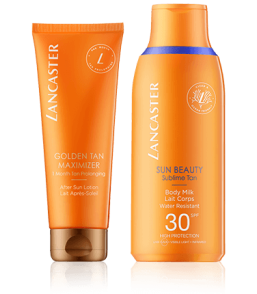 Lancaster Golden Tan Maximizer Set mit Body Milk SPF 30