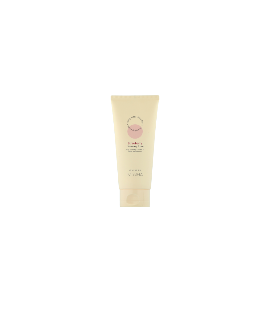 Missha Creamy Latte Cleansing Foam Strawberry (172 ml)