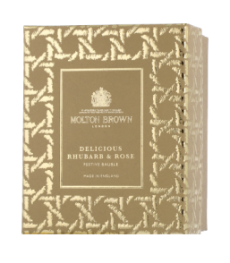 Molton Brown Delicious Rhubarb & Rose Bath & Shower Gel Festive Bauble (75 ml)