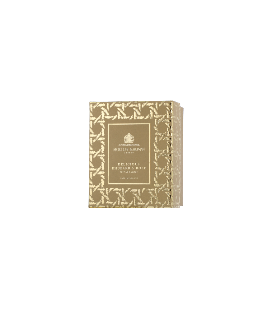 Molton Brown Delicious Rhubarb & Rose Bath & Shower Gel Festive Bauble (75 ml)