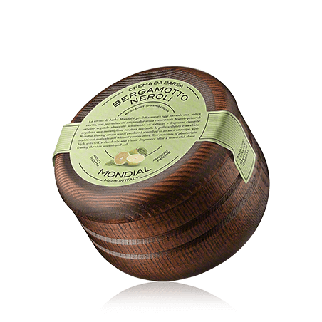 Mondial 1908 Shaving Care Bergamotto Neroli Cream Wooden Bowl (140 ml)