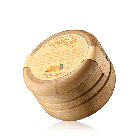 Mondial 1908 Shaving Care Mandarino e Spezie Cream Wooden Bowl (140 ml)