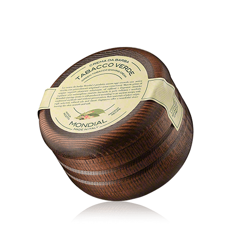 Mondial 1908 Shaving Care Tabacco Verde Cream Wooden Bowl (140 ml)