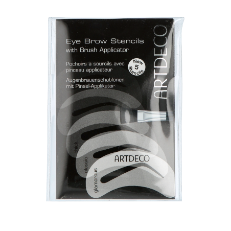 Artdeco Applikatoren Augenbrauenschablonen mit Pinsel-Applikator (1 Stück + 5 Stück)