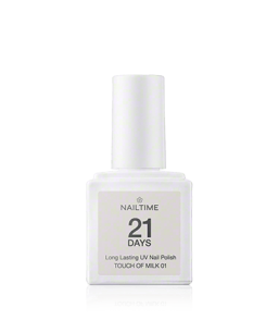 Nailtime 21 Days Long Lasting UV Nail Polish 01 Touch of Milk (8 ml)