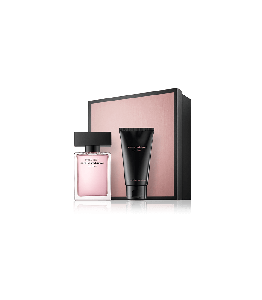 Narciso Rodriguez for her Musc Noir 30 ml EdP Set mit Body Lotion