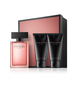 Narciso Rodriguez for her Musc Noir Rose 50 ml EdP Set mit Shower Gel & Body Lotion