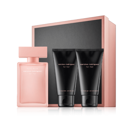 Narciso Rodriguez for her Musc Nude 50 ml EdP Set mit Body Lotion & Shower Gel