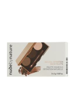 Nude by Nature Natural Definition Brow Palette 02 Brown (3 x 2 g)