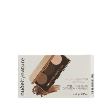 Nude by Nature Natural Definition Brow Palette 02 Brown (3 x 2 g)