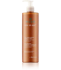 Nuxe Rêve de Miel Gel Lavant Surgras Visage et Corps au Miel et Tournesol (400 ml)