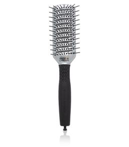 Olivia Garden Essential Style Tunnel Nylon Bristles Silver