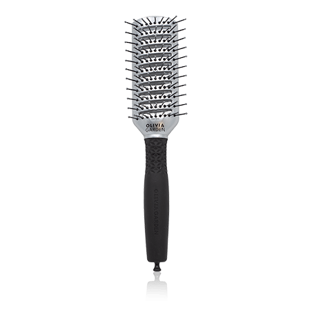 Olivia Garden Essential Style Tunnel Nylon Bristles Silver