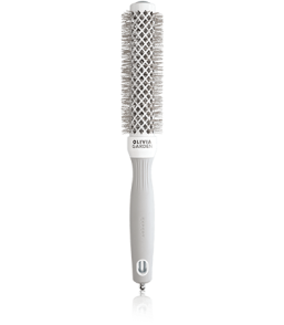 Olivia Garden Expert Blowout Speed gewellte Borsten 25 weiß & grau