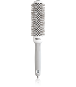 Olivia Garden Expert Blowout Speed gewellte Borsten 35 weiß & grau