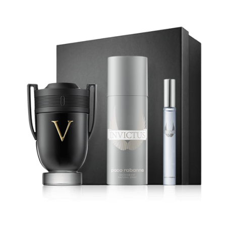 Paco Rabanne Invictus Victory 100 ml EdP Set mit Deodorant Spray
