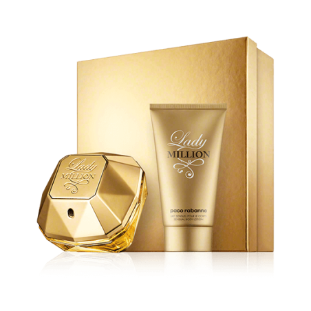 Paco Rabanne Lady Million 50 ml EdP Set mit Body Lotion