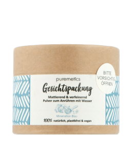 puremetics Gesichtspflege Gesichtspackung Mineralton Blau (60 g)