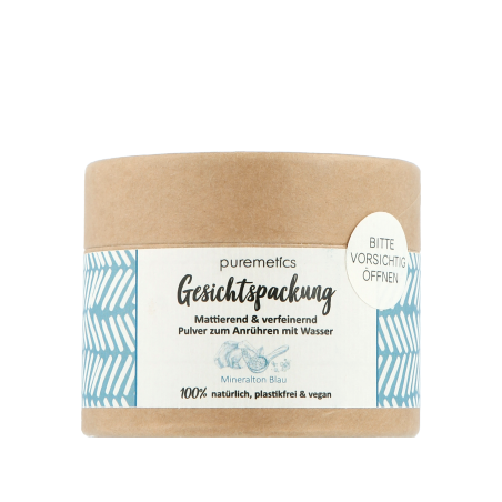 puremetics Gesichtspflege Gesichtspackung Mineralton Blau (60 g)