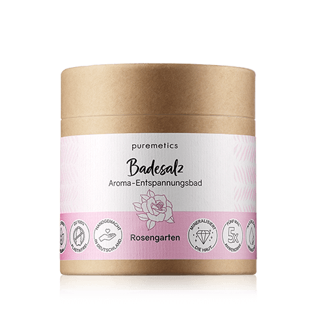 puremetics Körperpflege Badesalz Rosengarten (400 g)