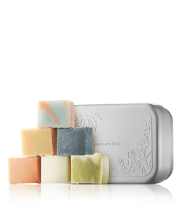 puremetics Natur-Seifen Seifen-Minis mit Seifenbox Silber