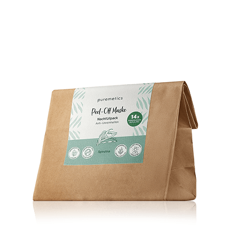 puremetics Peel-Off Maske Anti-Unreinheiten Spirulina Nachfüllpack (130 g)
