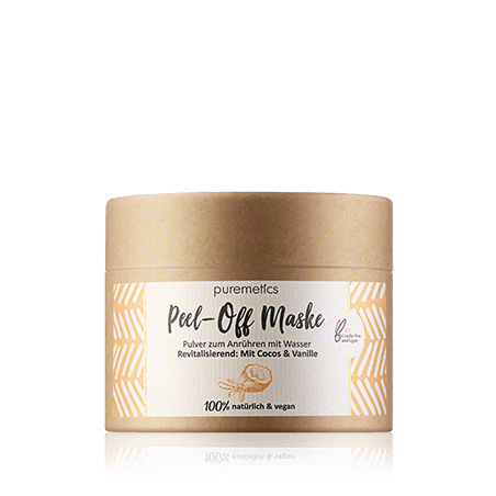 puremetics Peel-Off Maske Revitalisierend: Mit Cocos & Vanille (65 g)