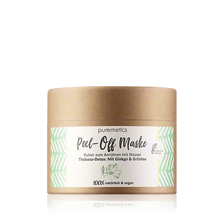 puremetics Peel-Off Maske Thalasso-Detox: Mit Ginkgo & Grüntee (65 g)