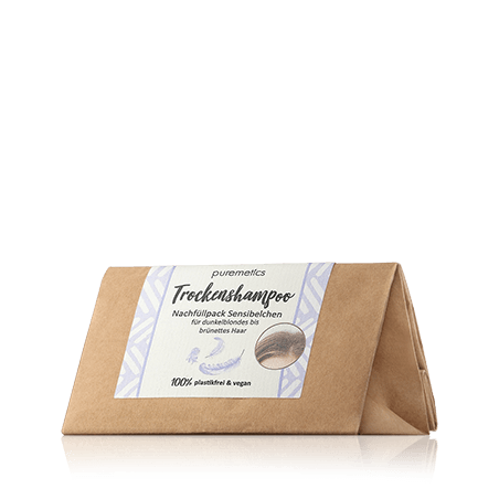 puremetics Trocken-Shampoo Sensibelchen - dunkelblondes bis brünettes Haar Nachfüllpack (100 g)
