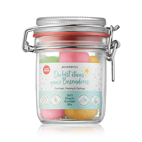 puremetics 3in1 Dusch-Konfekt Du bist etwas ganz Besonderes (200 g)