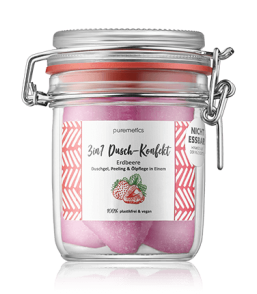 puremetics 3in1 Dusch-Konfekt Erdbeere - Duschgel