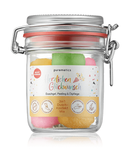 puremetics 3in1 Dusch-Konfekt Herzlichen Glückwunsch (200 g)