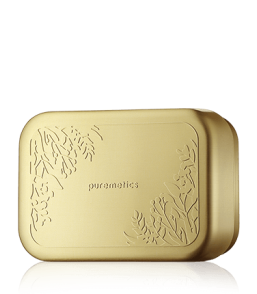 puremetics Accessoires Seifenbox mit Abtropfeinsatz Matt-Gold Floral