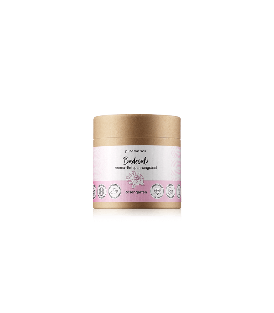 puremetics Körperpflege Badesalz Rosengarten (400 g)