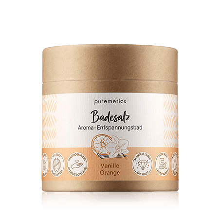 puremetics Körperpflege Badesalz Vanille Orange (400 g)
