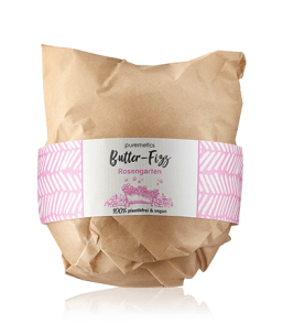 puremetics Körperpflege Butter-Fizz Badebombe Rosengarten (220 g)