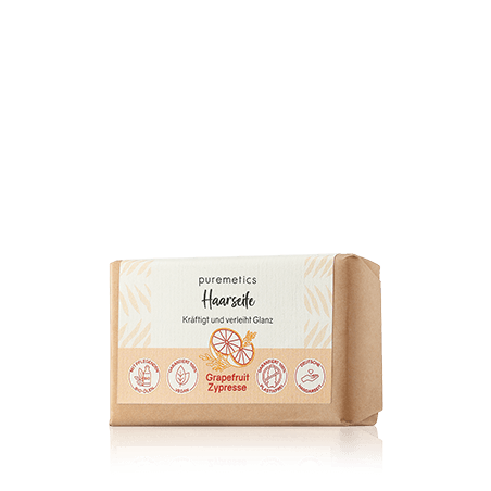 puremetics Natur-Seifen Haarseife Grapefruit Zypresse (75 g)