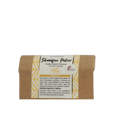puremetics Shampoo-Pulver Hafermilch Zitrone (50 g)
