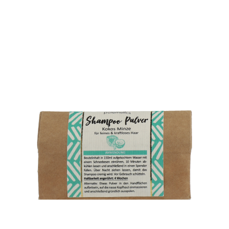 puremetics Shampoo-Pulver Kokos Minze (50 g)