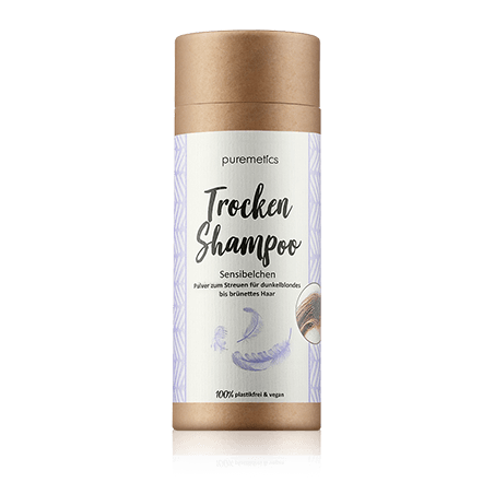 puremetics Trocken-Shampoo Sensibelchen - dunkelblondes bis brünettes Haar (100 g)