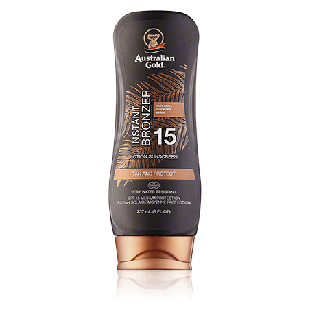 Australian Gold Instant Bronzer Lotion Sunscreen SPF 15 (237 ml)