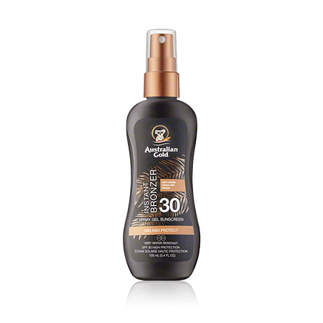 Australian Gold Instant Bronzer Spray Gel Sunscreen SPF 30 (100 ml)