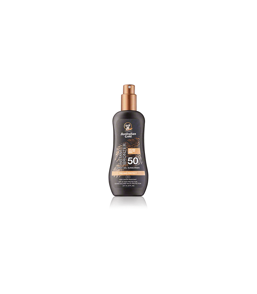 Australian Gold Instant Bronzer Spray Gel Sunscreen SPF 50 (237 ml)