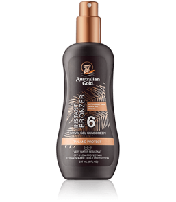 Australian Gold Instant Bronzer Spray Gel Sunscreen SPF 6 (237 ml)