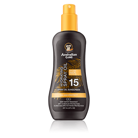 Australian Gold Instant Bronzer Spray Oil Sunscreen SPF 15 (237 ml)